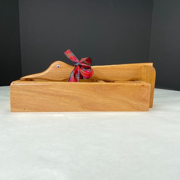 Vintage Hand Crafted Wood Goose Duck Nutcracker - Picture 3 of 12